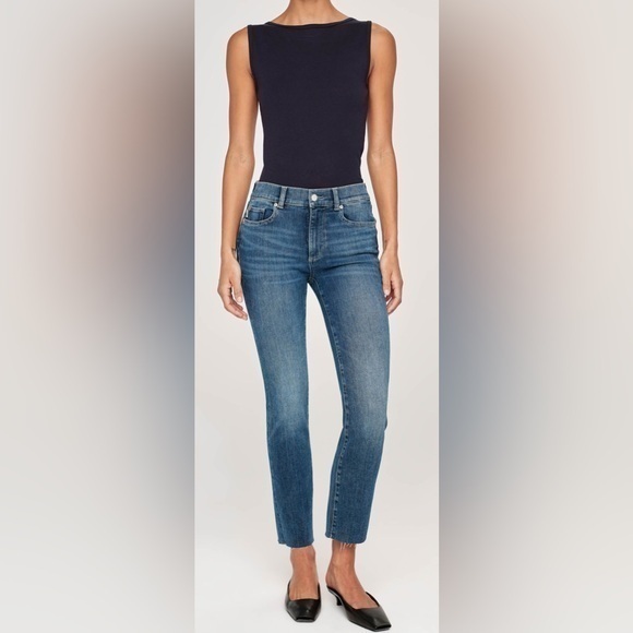 DL1961 Denim - UEC DL1961 Mara Straight Mid Rise Instasculpt Ankle Jeans India Ink wash Size 32